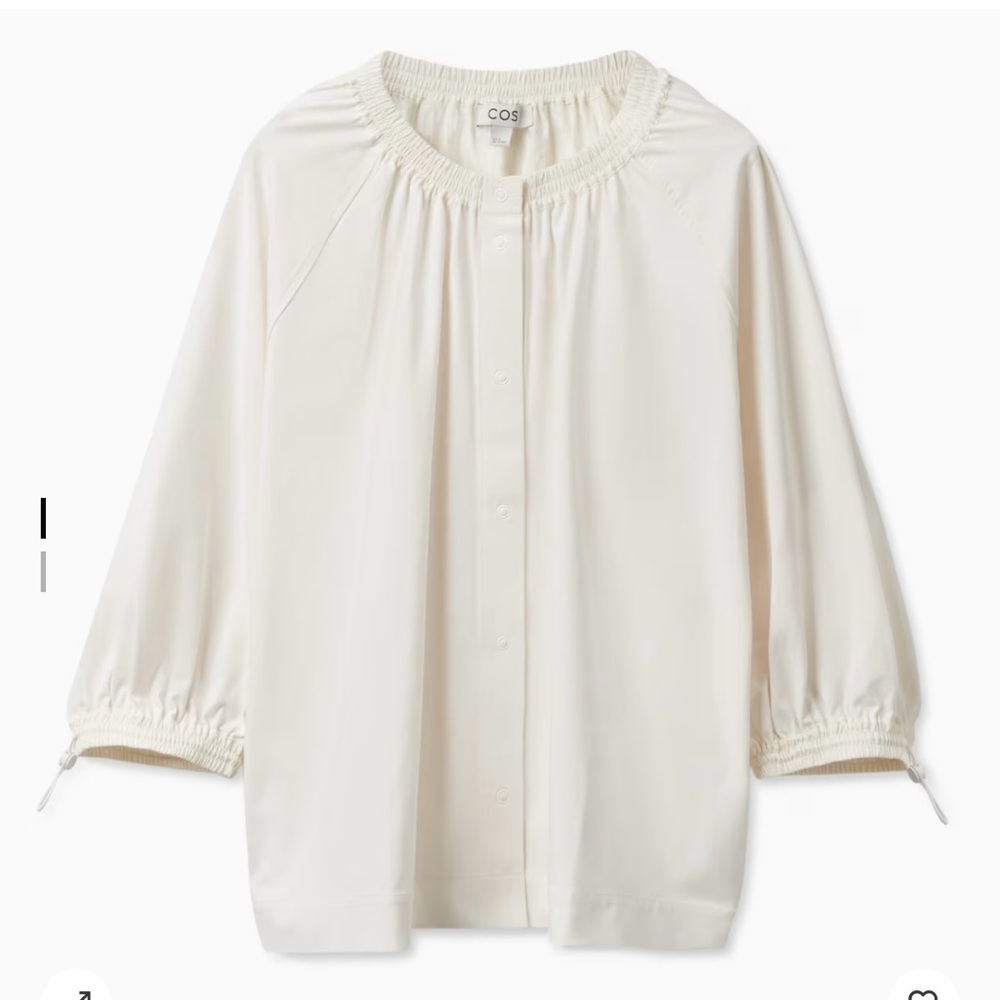 COS contrast volume sleeve top XS